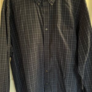 Van Heusen Men's Charcoal Grid Pattern Shirt